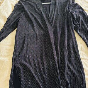 Sparkllng for the holidays! Ronnie & Nicole open front cardigan